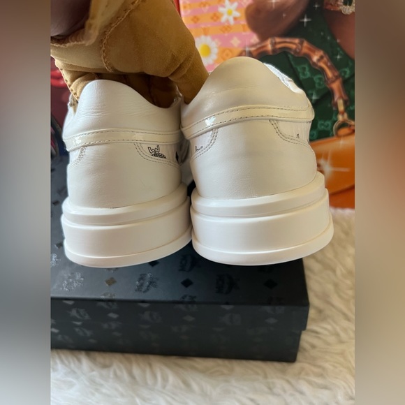 MCM White Skyward Visetos Shoe withbox - Picture 8 of 15